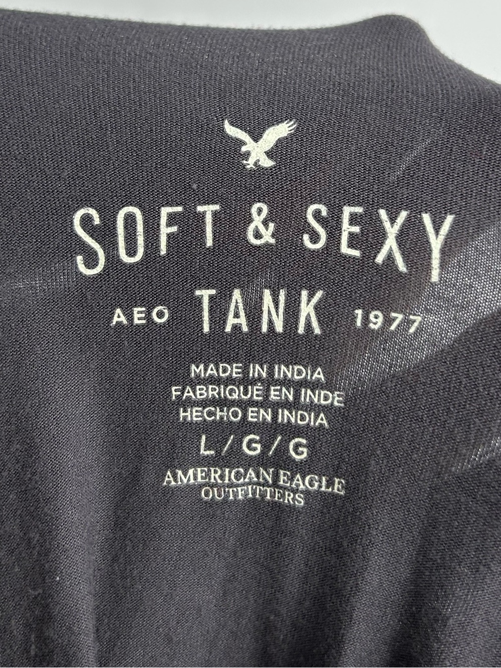 5 for $25🔥Soft & Sexy Aero Tank Braided Neckline Grey Top Large - Picture 3 of 5